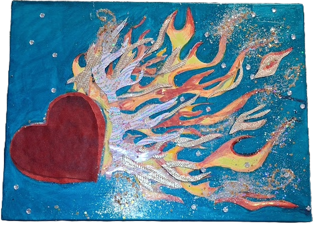 Burning Heart Passion Emotion