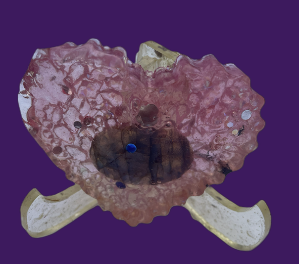 Heart on Stand with Gem
