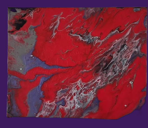 Crimson Storm Canvas