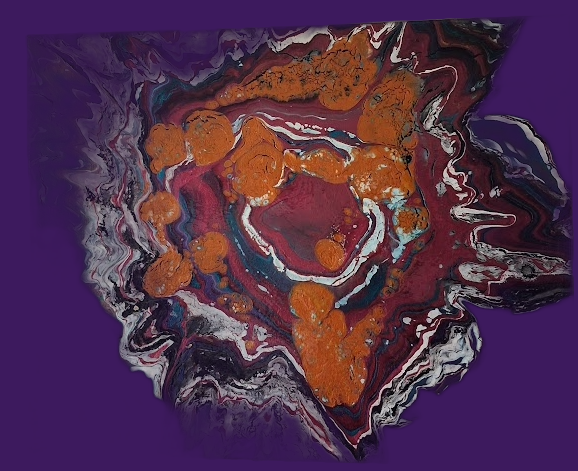 Amber Geode Explosion