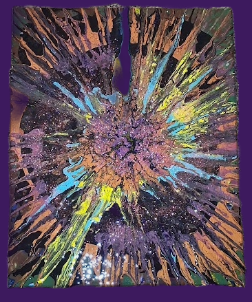 Cosmic Explosion Canvas